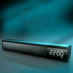 20W Soundbar Wireless Portable Bluetooth Speaker HI-FI Sound Quality Double Alarm Clock Independent Dual Sound Unit