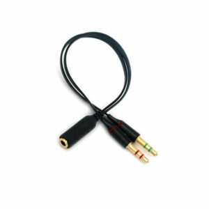 3.5mm Stereo Dual Male to Female Headphone Jack Y Splitter Audio Cable Adapter
