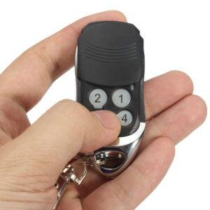 4 Button 433MHz Black Garage Gate Key Remote Control Replacement For RCG12C