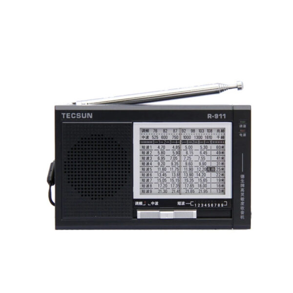 TECSUN R-911 Radio AM FM SM 11 Bands Multi Bands Receiver FM Broadcast With Built-in Speaker Pocket High Sensitivity Radio