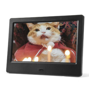 7 Inch 16:9 HD Digital Photo Frame Album Holder Stand Home Decor with Remote Control