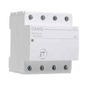 DANIU WiFi Circuit Breaker 4P Time Timer Switch Relay Smart Home House Remote Control Voice Control for Amazon Alexa Google Home
