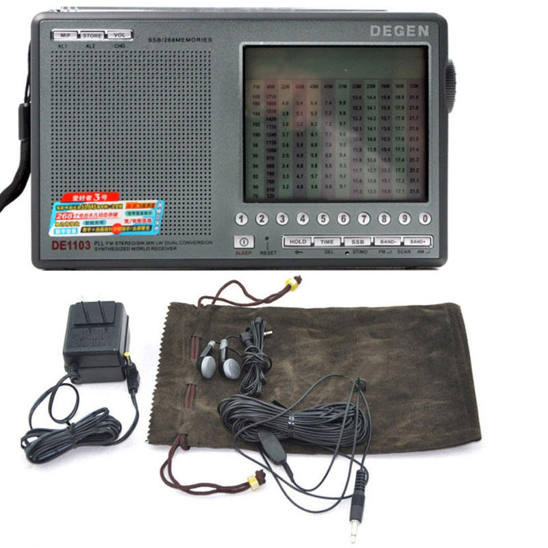 Degen DE1103 Digital World Radio Receiver with DSP and External