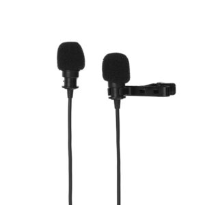 LENSGO LYM-DM1 2 in 1 Omni-directional Lavalier Video Interview Condenser Microphone with 6m Cable