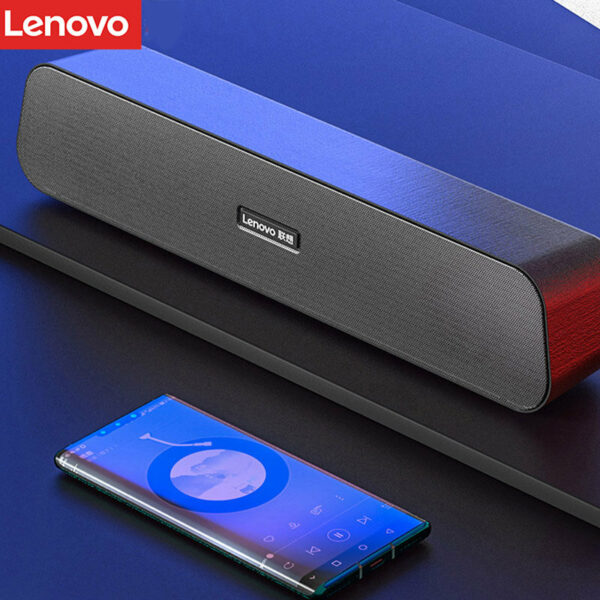 Lenovo B09 3.5mm USB Wired Speaker Multimedia Desktop Loudspeaker 52mm Dual Drivers HIFI Stereo Soundbar for Computer Laptop
