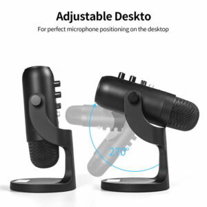 MU-900 USB Condenser Microphone Stand Gaming Streaming Podcasting Recording for Computer USB PC Headphone