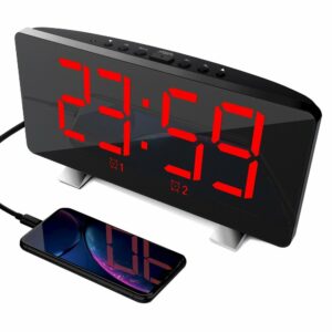 Polyphonic Double Alarm Clock LED Large Screen Display Electronic Clock