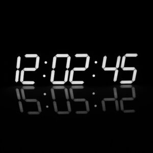 Remote Control Oversize LED Wall Clock 3D Big Screen Digital Timer 6 Digits Stopwatch Countdown Alarm Clock