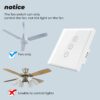 SMATRUL Tuya Touch Wifi Ceiling Fan Switch EU/US Smart Life Remote Timer Speed Wall Glass APP Control Work with Alexa Google Home