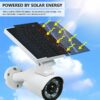 Simulation Solar surveillance Camera Solar Powered Flash Fakes Surveillance Security Camera with 8PCS LED light