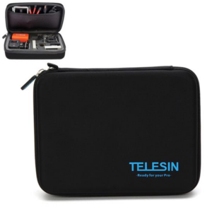 TELESIN Middle Size Protective Storage Case Bag For Gopro Yi Action Sports Camera