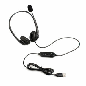 U11 USB Gaming Headphone Stereo Business Headphone USB Wired Control Headset with Mic for PC Computer