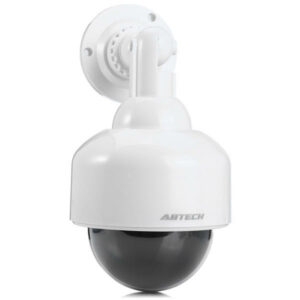 Waterproof Dummy Dome PTZ Fake Camera Surveillance Security CCTV Blinking Red LED Light Monitor