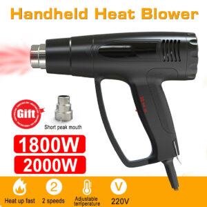 1800W 2000W 220V Fast Heating Heat Hot Air Rework Station Powered 600℃ Dual Temperature with Nozzles