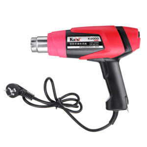 220V 2000W Variable Temperatures Electric Hot Air Shrink Wrapping Thermal Power Tool with 3Pcs Nozzle