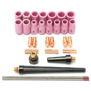 33Pcs Tig Welding Torch Accessories Nozzle Part Kit for WP9 1.6mm 2.4mm 3.2mm
