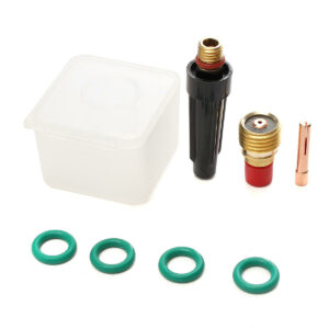 8 PCS Welding Torch Gas Lens Glass Cup Kit For TIG WP-9/20/25 Series 0.04Inch