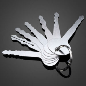 DANIU 7pcs Car Lock Opener Double Sided Lock Pick Set Locksmith Tools