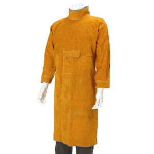 Durable Leather Welding Clothes Long Coat Apron Protective Clothing Apparel
