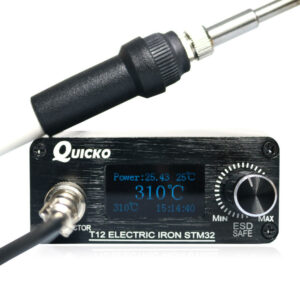 QUICKO STM32-OLED 1.3 Size T12 DIY Soldering Station T12-K Solder Iron Tips with Russian Korean English