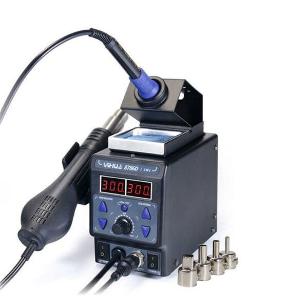YIHUA 8786D I Upgrade Rework Station Digital Display Iron SMD Heat Hot Air Soldering Station Welding