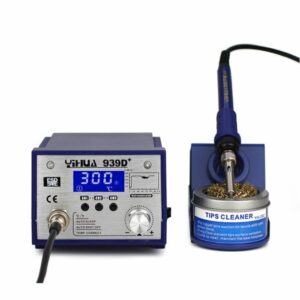 YIHUA 939D+ 110V 220V 75W High Power Iron Soldering Station Adjustable Temperature Soldering Iron Rework Electric Soldering Iron