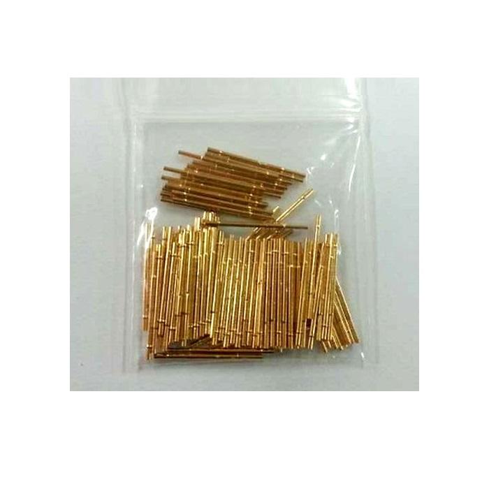 Sourcing Map Prüfsonden Nadeln - 100 Stück R50-2S, Vergoldet, 0,86mm, 17,5mm