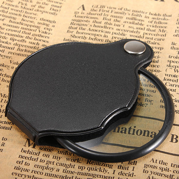 5X Pocket Folding Magnifier with Magnifying Glass Pouch - Digital Zakka