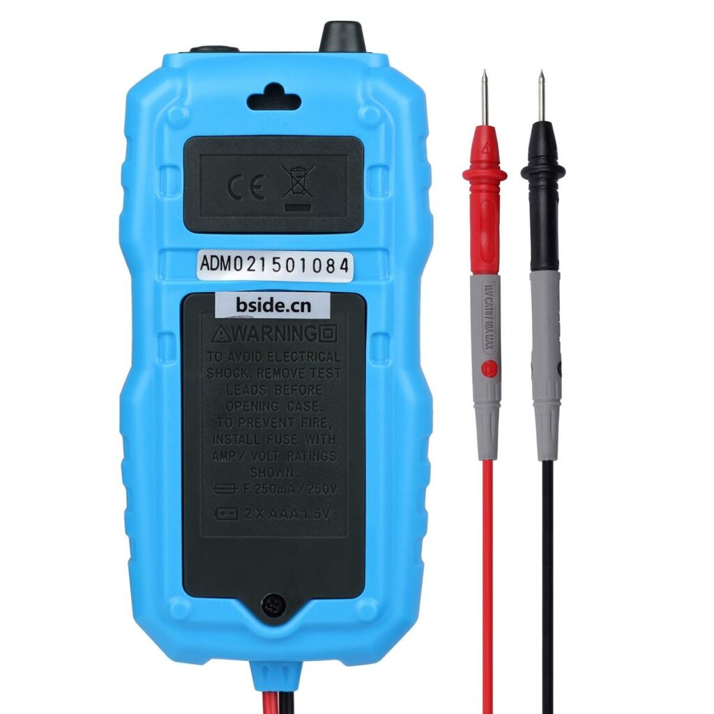 Bside Adm Mini Digital Auto Range Non Contact Multimeter Voltage Current Meter Diode Tester