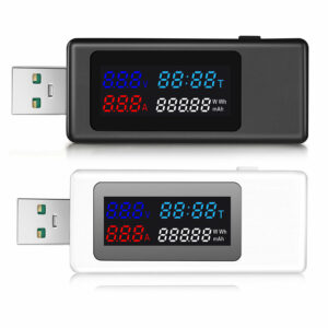 KWS-V30 6 in 1 USB Tester IPS Display DC Digital Voltage Power Timing Capacity Meter Detector Adapter