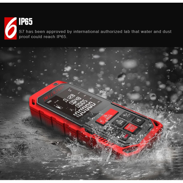 Mileseey S2 50M 70M 100M 120M Rechargeable Red Laser Rangefinder New