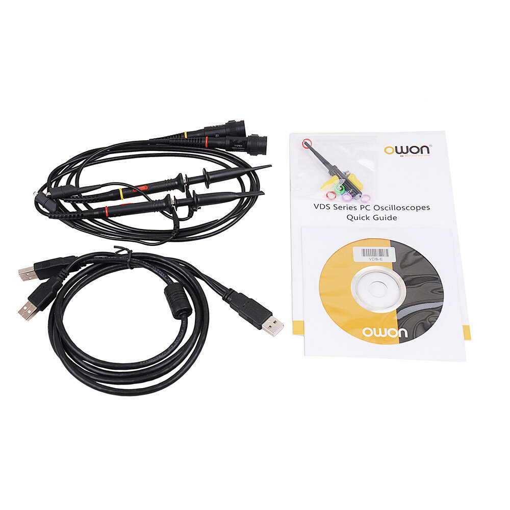 OWON VDS1022 Virtual PC USB Oscilloscope 100MSa/S 25M DualChannel