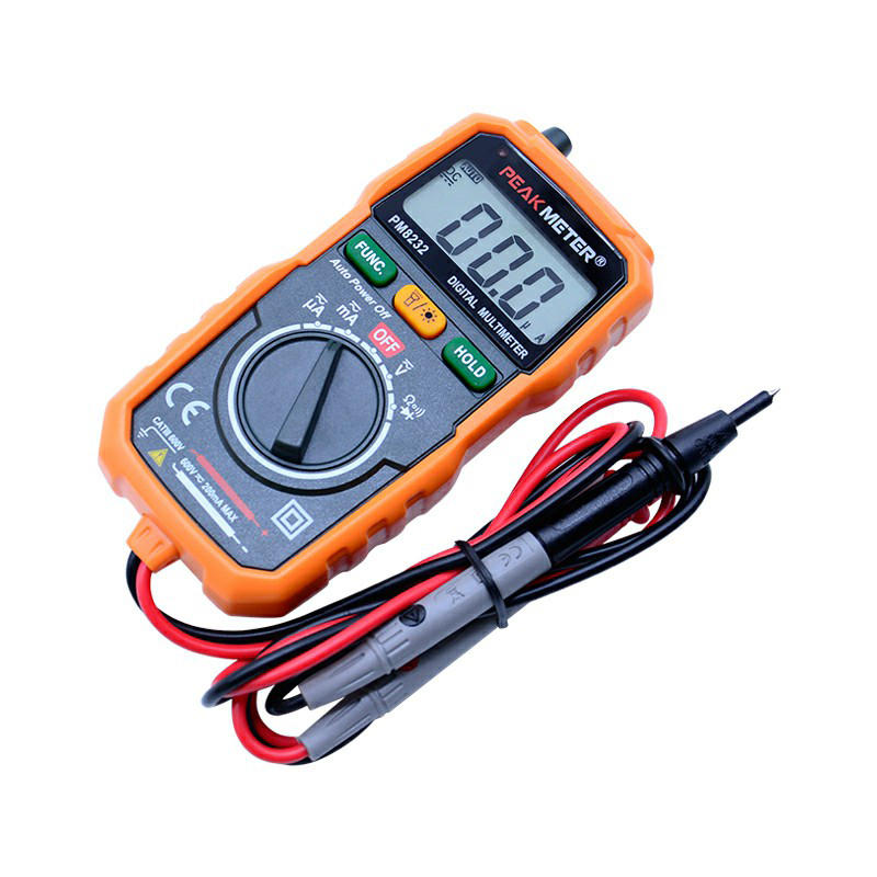 PEAKMETER PM8232 Non-Contact Mini Digital Multimeter DC AC Voltage ...