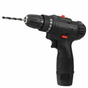 12V LED Cordless Electric Impact Hammer Drill Rechargeable Screwdriver W/ 2pcs Battery