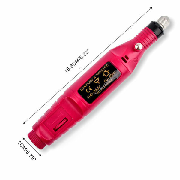 54PCS Electric Polishing Pen Nail Drill Machine USB Adjustable Speed Nail Art Tool