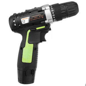 AOTUO 12V Li-Ion Cordless Power Drills Driver Rechargeable Screwdriver 2 Speed LED light