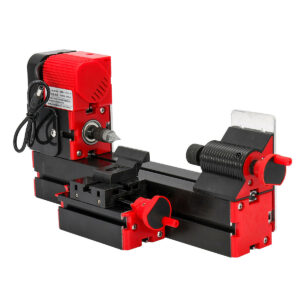 DC12V 36W Mini Motorized Metal Working Lathe Machine DIY Woodworking Tool For Modelmaking Gong bed