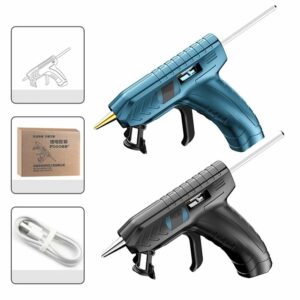 High Temp Heater Melt Hot Glue Guns 40W DIY Household Industrial Heat Mini Glue Guns USB Rechargeable W/ 10pcs 7mm Glue Sticks