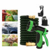25Ft-100Ft Flexible Car Washing Water Hose 9 Function Spray Nozzle Guns Leakproof Hose Pipe Garden Hose