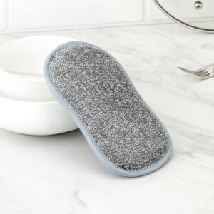 2Pcs Gray Jordan Judy Double-Sided Dishwashing Brush Cleaning Brushes Kitchen Dish handle Washing Tool from