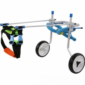 Aluminium Pet Dog Wheelchair Walk Assistant Cart For Pet Dog Handicapped Hind Leg