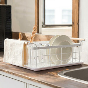 Dish Drainer Kitchen Drying Rack Sink Tableware Bowl Storage Basket Cup Holder Drain Shelf