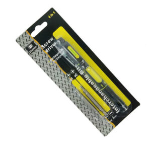 Multifunctional 4 in 1 Alloy Slotted Screwdrivers Pen Style Precision Dual Interchangeable Repair Tool Kit