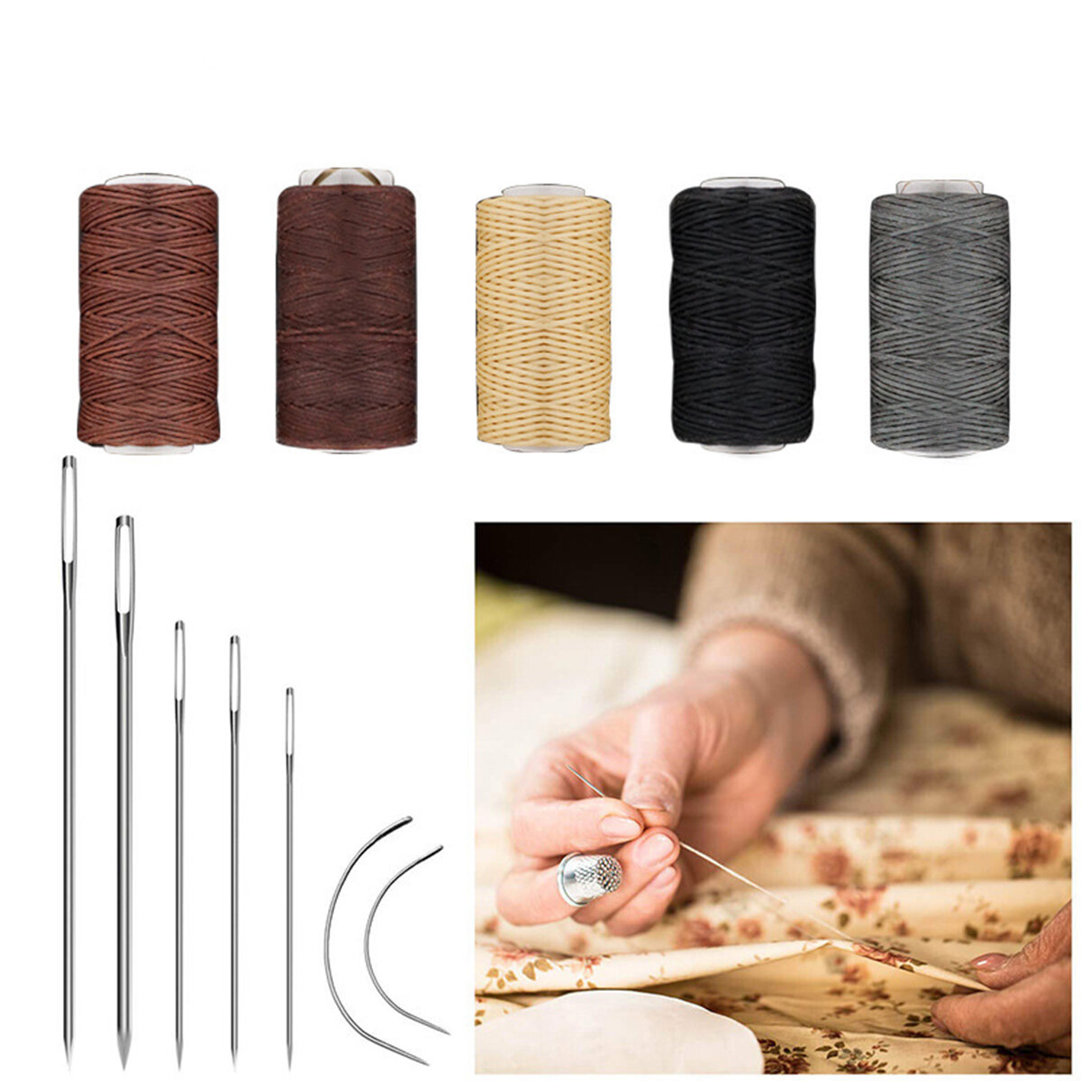 28/18/48/59pcs Professional Leather Craft Tools Kit for Hand Sewing Sewing  Stitching Working Wheels Stamping Punch Tools Set