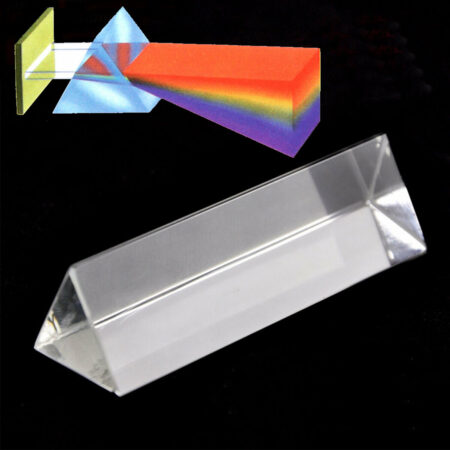 Optisches Glas Prisma 5cm - Physik Experimente Für Lichtbrechung & Regenbogen Effekt