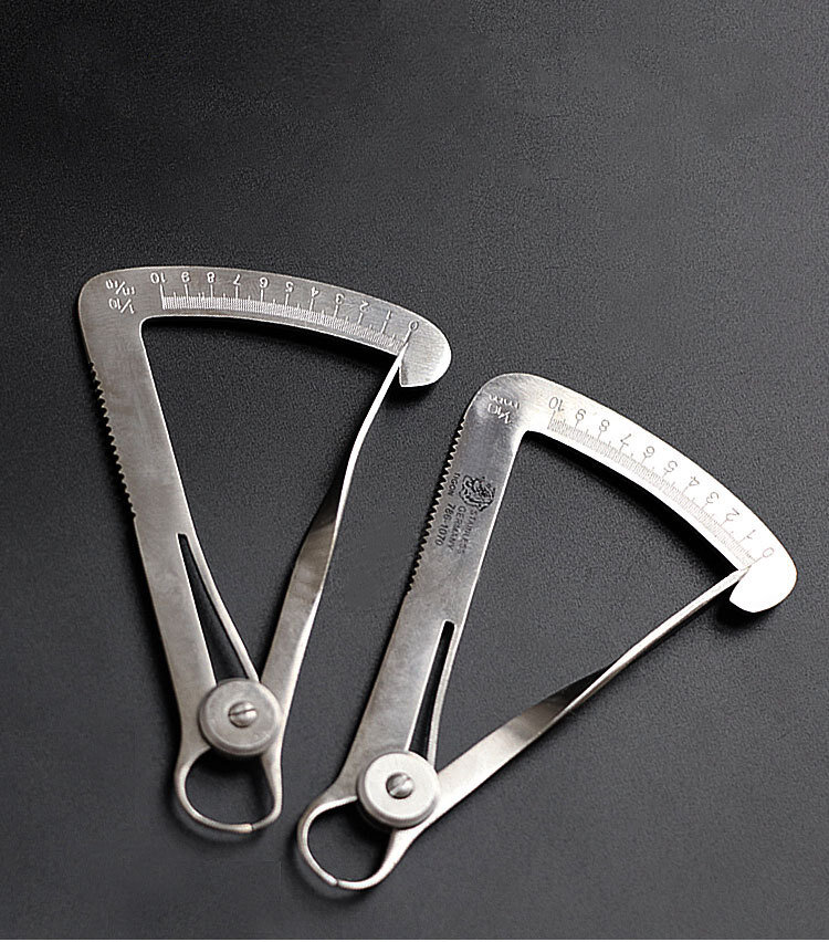 Dental Surgical Stainless Steel Caliper, Autoclavable Lab Dental Ruler