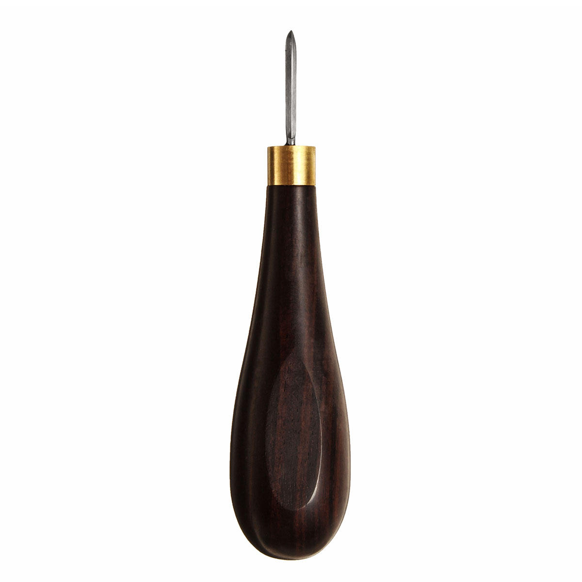 WUTA Diamond Shape Stitching Awl Ebony Blackwood Handle Leather